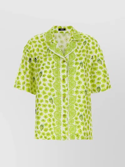 Versace "garden De Fraise" Shirt In Multicolor