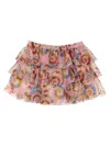 Versace Geo Poly Barocco Flower Skirt In Multicolor