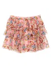 Versace Geo Poly Barocco Flower Skirt In Multicolor