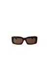 Versace Geometric Frame Sunglasses In Black