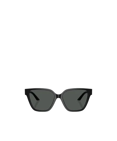 Versace Geometric Frame Sunglasses In Black