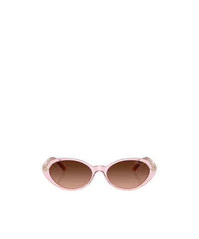 VERSACE GRECA-PLAQUE OVAL-FRAME SUNGLASSES