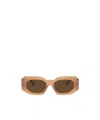 Versace Men's 0ve4425u Sunglasses In Opaline Beige/dark Brown In Green