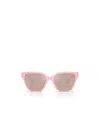 Versace 56mm Butterfly Sunglasses In Nude