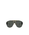 Versace Geometric Sunglasses In Black