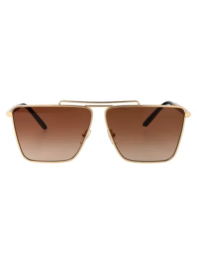 Versace Gold Daily Heritage Sunglasses In 100213