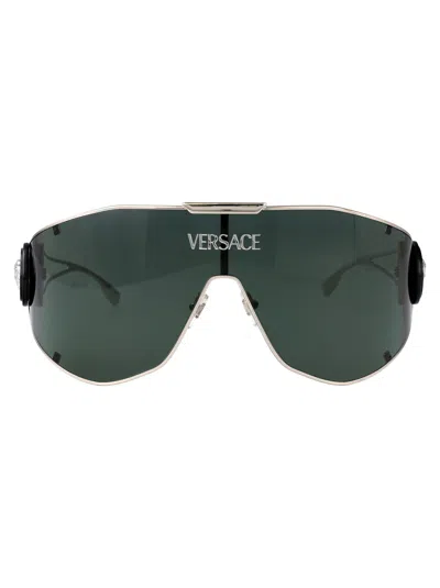 Versace Geometrical Sunglasses 0 Ve2268 10003 H In Black