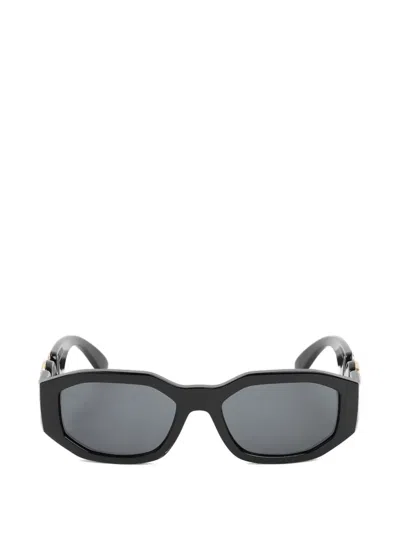 Versace Geometric-frame Glasses In Black