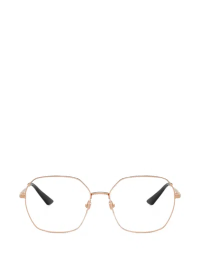 Versace Geometric-frame Glasses In Pink