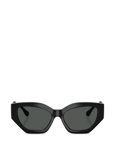 Versace Geometric-frame Sunglasses In Black