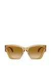 Versace Geometric-frame Sunglasses In Gold