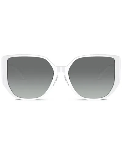 Versace Geometric-frame Sunglasses In Pink