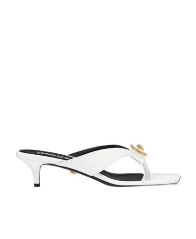VERSACE VERSACE GIANNI BOW-DETAILED SANDALS