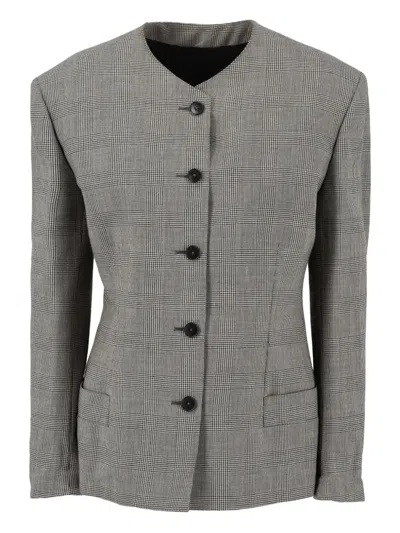 Pre-owned Versace Gianni Checked Jacket