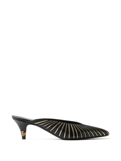 Versace Gianni Mules Aus Nappaleder In Multi
