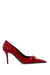 Versace Gianni Ribbon Escarpins Vernis 85 Mm In Multicolor