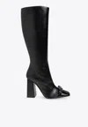 Versace Gianni Ribbon Leather Knee-high Boots