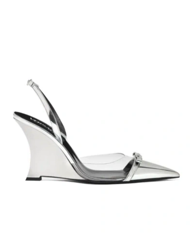 VERSACE GIANNI RIBBON 95MM WEDGE PUMPS