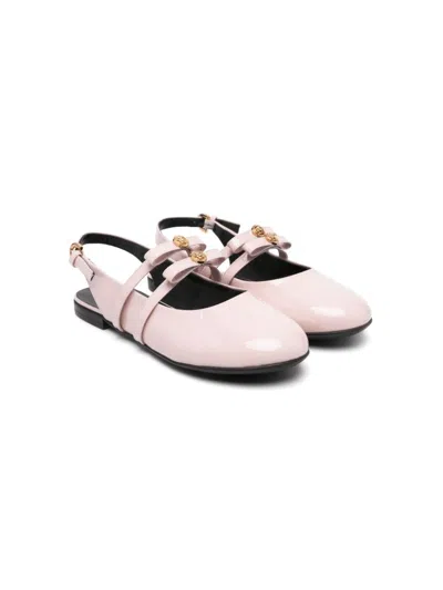 VERSACE GIANNI RIBBON BALLET FLATS