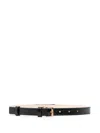 Versace Gianni Ribbon Belt In Black