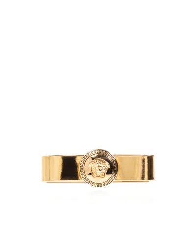Versace Gianni Ribbon Bow In Yellow