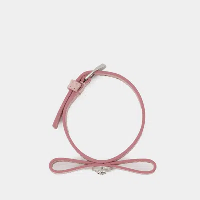 Versace Gianni Ribbon Bracelet -  - Leather - Pink