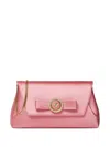 Versace Gianni Ribbon Clutch With Crystals In Multicolor