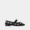 Versace 20mm Net & Crystals Ballerina Flats