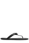 Versace Black Gianni Ribbon Flip-flops