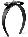 Versace Gianni Ribbon Headband In Black