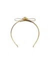 Versace Gianni Ribbon Headband In Gold