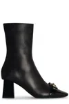 VERSACE VERSACE GIANNI RIBBON HEELED ANKLE BOOTS