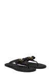 Versace Black Slides With Medusa Detail In Black- Gold