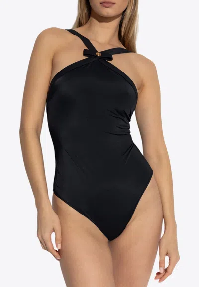 VERSACE GIANNI RIBBON ONE-PIECE SWIMSUIT