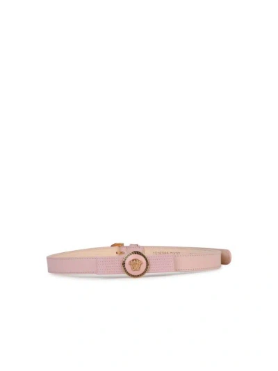 Versace Gianni Ribbon' Pink Leather Belt