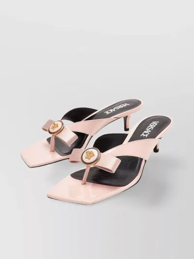 Versace Gianni Ribbon Sabot 45 Mm In Pink