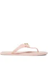 Versace Pink Gianni Ribbon Flip-flops In Pink