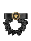 Versace Black Gianni Ribbon Scrunchie