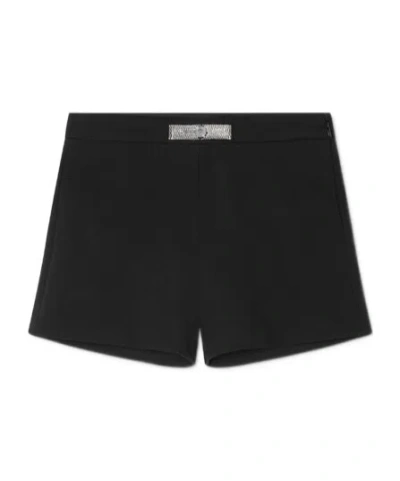 Versace Gianni Ribbon Shorts In Black