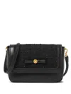 Versace Gianni Ribbon Tweed Crossbody Bag In Black
