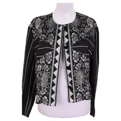 Pre-owned Versace Gianni  1989 Linen Jacket In Black