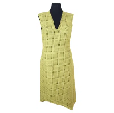 Pre-owned Versace Gianni  1998 Dress Wool Angora In Sand