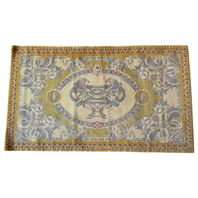 Pre-owned Versace Gianni  Atelier Rug Wool & Silk Hand Knotted Rare Size 5' 5" X 3' 2" Ft In Brown