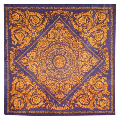 Pre-owned Versace Gianni , Barocco Blue Rug
