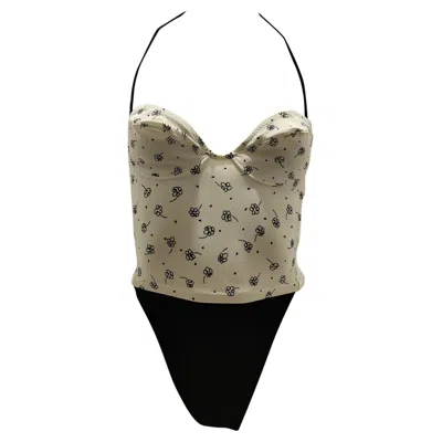 Pre-owned Versace Gianni  Black And White Swimwear Still With Original Tags