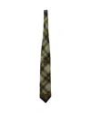 Versace Gianni  Checkered Print Tie In Multicolor Silk In Multi