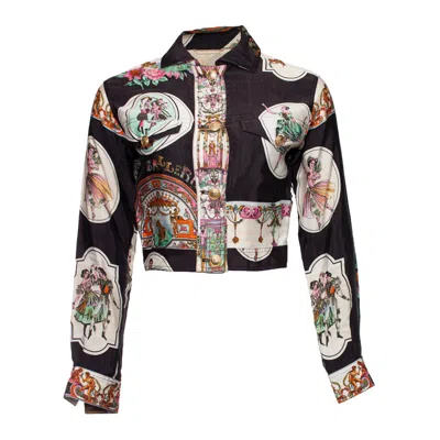 Pre-owned Versace Gianni  Couture, Jacket With Ballerina Print In Black