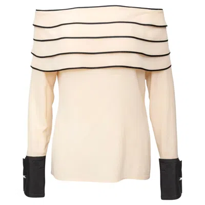 Pre-owned Versace Gianni  Couture Off Shoulder Top - '90s In White