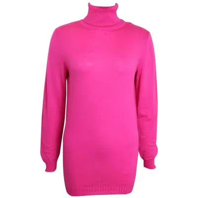 Pre-owned Versace Gianni  Couture Pink Wool Turtleneck Top