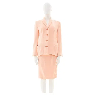 Pre-owned Versace Gianni  Couture S/s 1995 Pink Terry Suit
